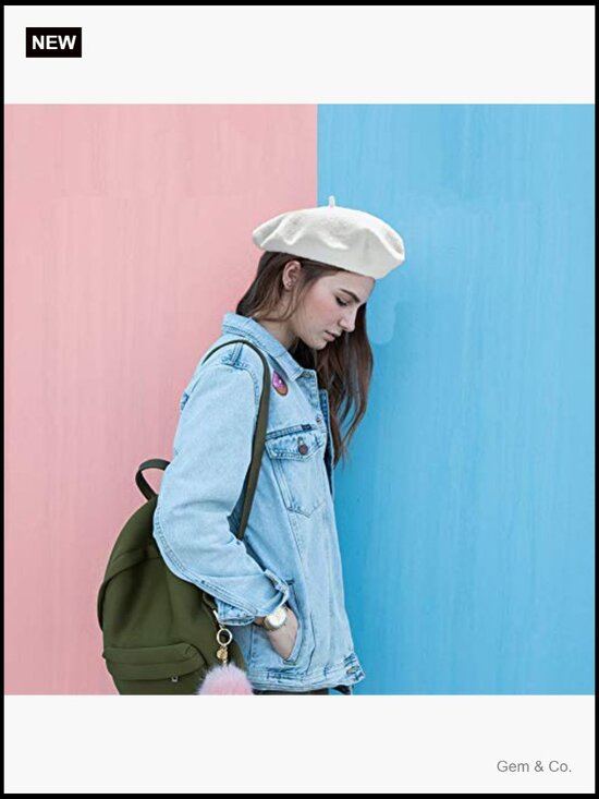 6 Pack Wool Beret Hats French Style Beanie for Women Winter Travel Fashion main image 4